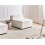 Beliani 1-Seat Section ARDAL Off-White Corduroy 2