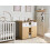Beliani Changing Table Dresser DELISLE Light Brown 2
