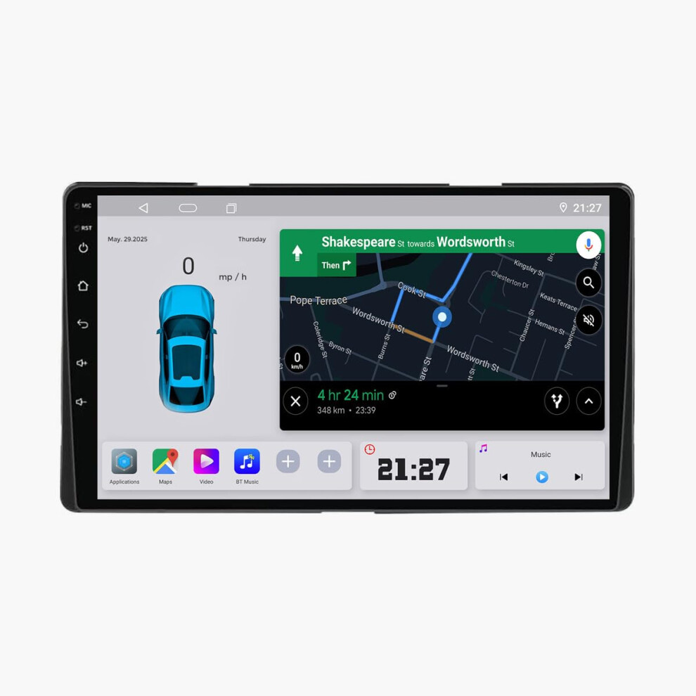 Android Car Stereo For Toyota Sienna 20152020, 9' Qled Touchscreen, Wireless Carplay & Android Auto, 8Core Gps Head Unit 9771547011675