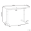 Beliani Electric Adjustable Standing Desk DESTINAS 120 cm 72 cm Light Brown/ White 3