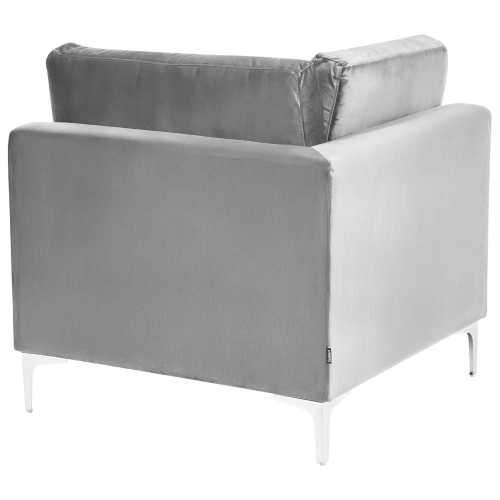 Beliani Corner Seat EVJA Velvet Grey 2