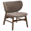 Beliani Armchair DAY Boucle Taupe 4