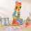 Wooden Kids Stacking Blocks For Fine Motor Practice Cognitive Development Growth 3