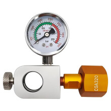 Soda Co2 Refill Adapter with Pressure Gauge Soda Co2 Exchange Carbonator Fill Station for DUO Terra Art Soda Co2 Tank