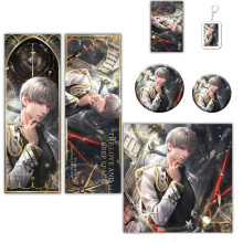 6pcs Xavier Anime Keychain Badge Postcard Collectible Gift Set for Love and Deepspace Fans