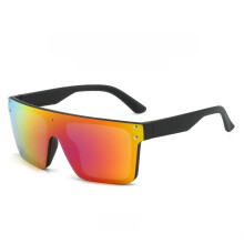 (Red)Occhiali da sole uomo eleganti fullframe con protezione UV attività all'aperto feste