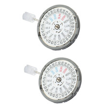 2X NH36 English Date Week Automatic 3.8 O'Clock Crown Watch Movement Mechanical Replacement Parts