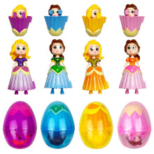 4 Pack Jumbo Princess Prefilled Easter Eggs with Toys Inside for Kids Girls Easter Basket Stuffers