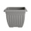 Athens Square Planter 40cm in Grey | Durable Plastic Garden Planter 1