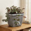 Athens Square Planter 40cm in Grey | Durable Plastic Garden Planter 5