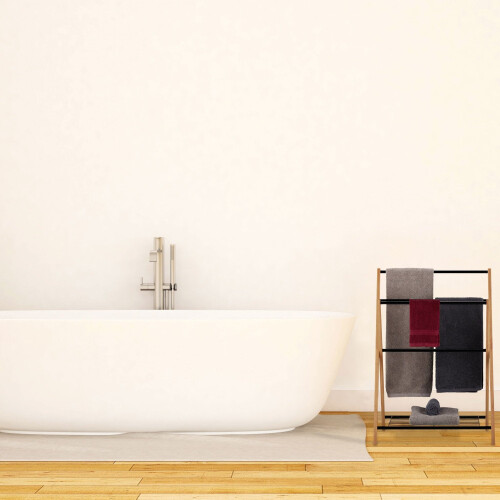 Standing towel rail with shelf 1