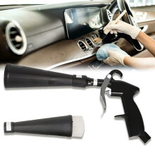 Car Detailing Air Blow Gun with Brush, Tornado Cleaning Tool for Fast Dirt Removal and Interior Care (1 Pc)