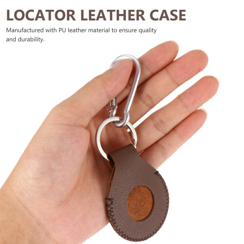PU Leather Protective Keychain Case for Tracking Device, Scratch‑Resistant and Shock‑Absorbing Design 1