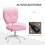 Vinsetto Silla de Escritorio Rosa 46 x 59 x 92 cm 6