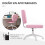 Vinsetto Silla de Escritorio Rosa 46 x 59 x 92 cm 12