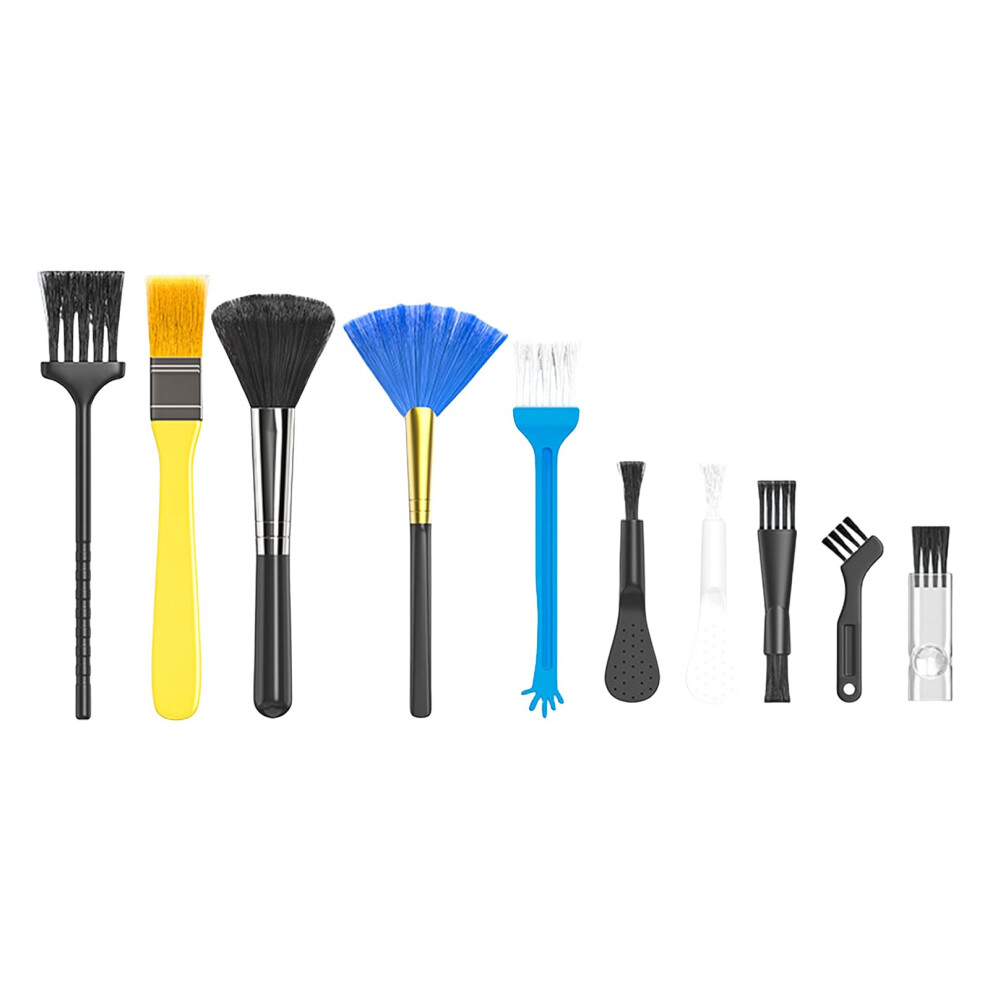 10Pcs Car Detailing Brush Set Soft Bristles For Deep Reach Cleaning Multisurface Use And Keyboard 9351714637039