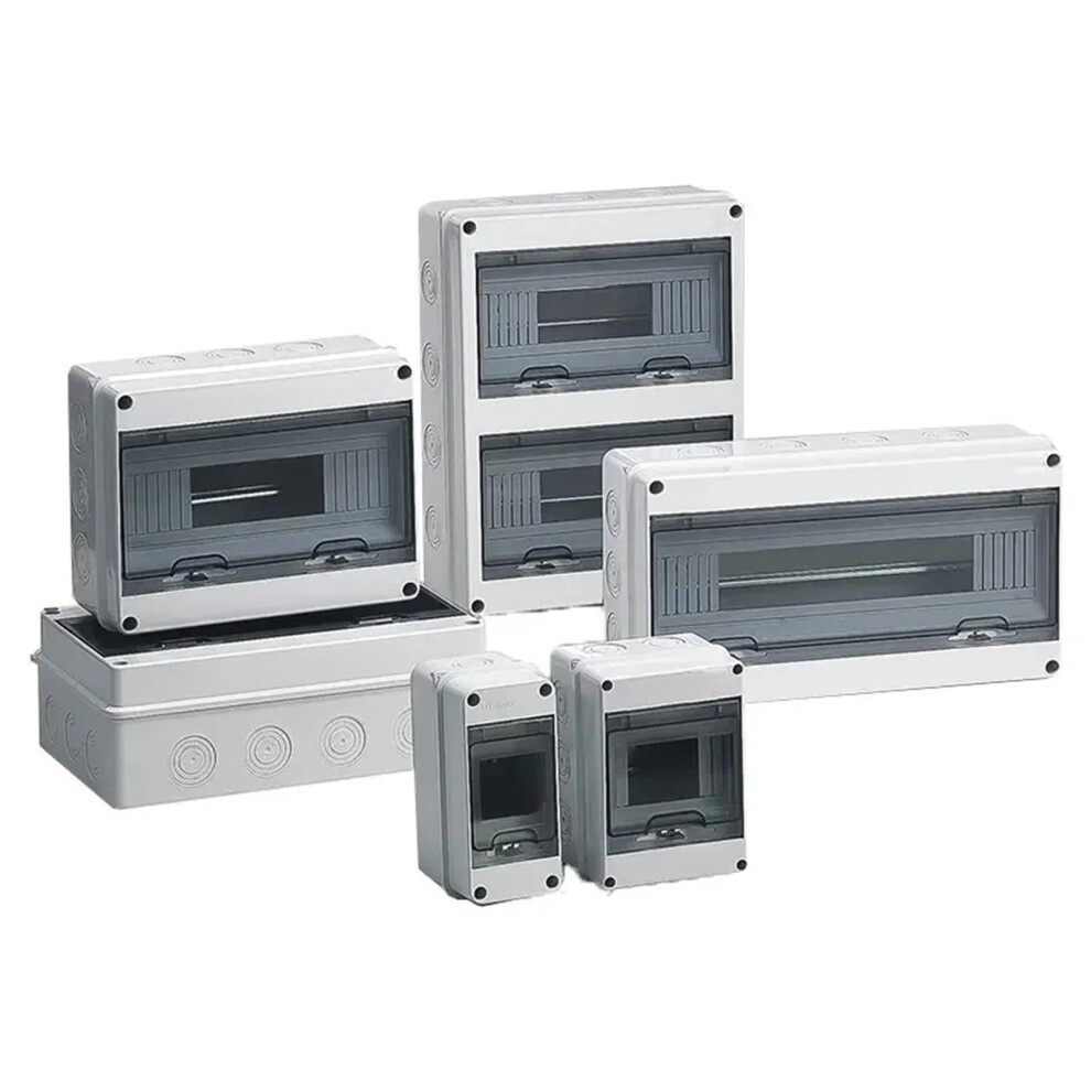 Ip65 Waterproof Circuit Breaker Box 8 Way Electrical Distribution Panel Abs Enclosure For Wall Mount 9771547012351