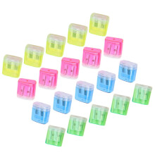 Manual Handheld Pencil Sharpeners with Lid, 48 Pack Bulk for Classroom, School, Office and Home