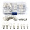 Battery Cable Lugs 60 Pack, Tinned Copper SC Ring Terminals, Crimp/Solder, Silver, Assorted Sizes 3