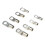 Battery Cable Lugs 60 Pack, Tinned Copper SC Ring Terminals, Crimp/Solder, Silver, Assorted Sizes 4