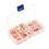 Battery Cable Lugs 60 Pack, Tinned Copper SC Ring Terminals, Crimp/Solder, Silver, Assorted Sizes 5