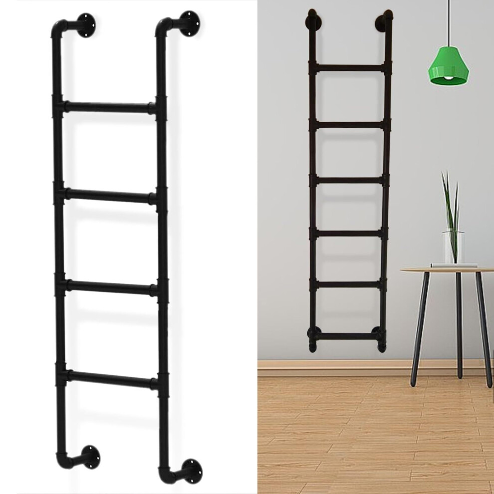 Heavy Duty Wall Mounted Steel Egress Ladder 330Lbs Capacity For Rv Loft Attic Emergency Escape 9330225499855