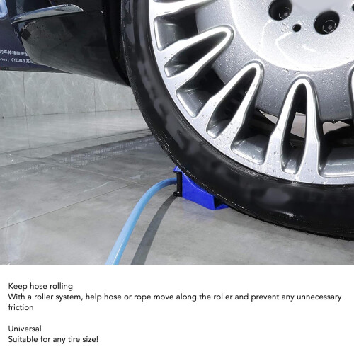 Car Wash Hose Guide Roller 2pcs Blue – AntiSnag Design for Smooth Car Detailing Alignment 1