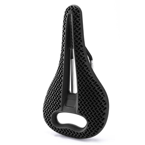 Siège de vélo étanche, impression 3D, coussins respirants,-Noir