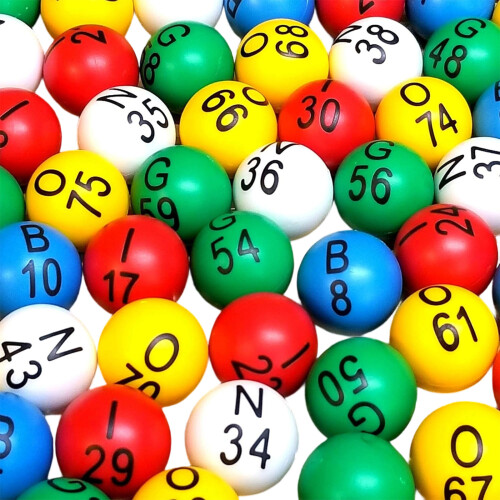 Boules de Bingo colorées de remplacement, 75 pièces, pour un jeu