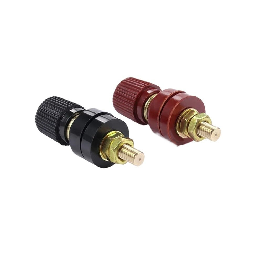 2Pcs 6Mm Brass Battery Terminal Connector Kit, Durable Junction Post For Car, Quick Easy Installation 9073542160359