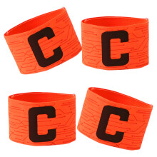 Verstelbare nylon voetbalcaptain-armband Duurzaamheid-Oranje