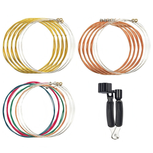 Acoustic Guitar Strings Colorful Folk Guitar String-3 strings