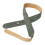 Ceinture de remplacement de sangle de guitare en cuir à la-vert 1