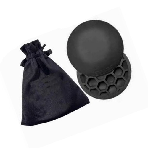 Pack Of 2 Golf Swing Training Mats For Stability And-Black