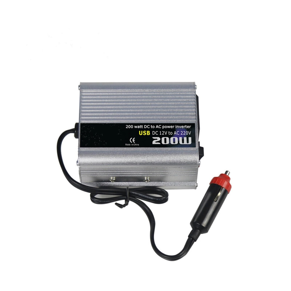 Car Power Inverter 200W Dc 12V 24V To Ac 220V Converter With Usb Port For Camping And Road Trips 9073542160991