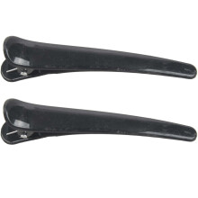 20 Stueck Kunststoff Schwarz Einzelne Zinke DIY Frisur Alligator Haarspange 3.1 Zoll  Lang