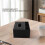 5X PU Tissue Box Remote Control Holder Multifunctional Desktop Organizer Pencil Scissor Container (Black) 5