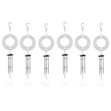 6PCS Sublimation Wind Spinner Blanks Outdoor Decor, Outdoors Wind Chimes for Outside with Aluminum Tubes for Mom Women