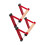 Push Up Stands Pair With Solid Wood Hold And Iron Base For-Red 1