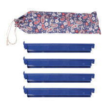 Mahjong Racks Modern Tile Rack with Convenient Pusher-Navy Blue