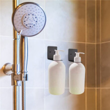 Supporti per Dispenser per Bottiglie di Sapone da 6 Pezzi, Supporti per Dispenser per Bottiglie di Sapone Un Parete, Dispenser per Shampoo Nel Acciaio