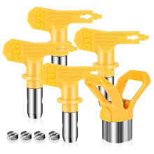 5 Stks Omkeerbare Airless Verf Nozzles met Tip Guard Set, Spuit Verf Machine en Spuitonderdelen (215 315 417 523)