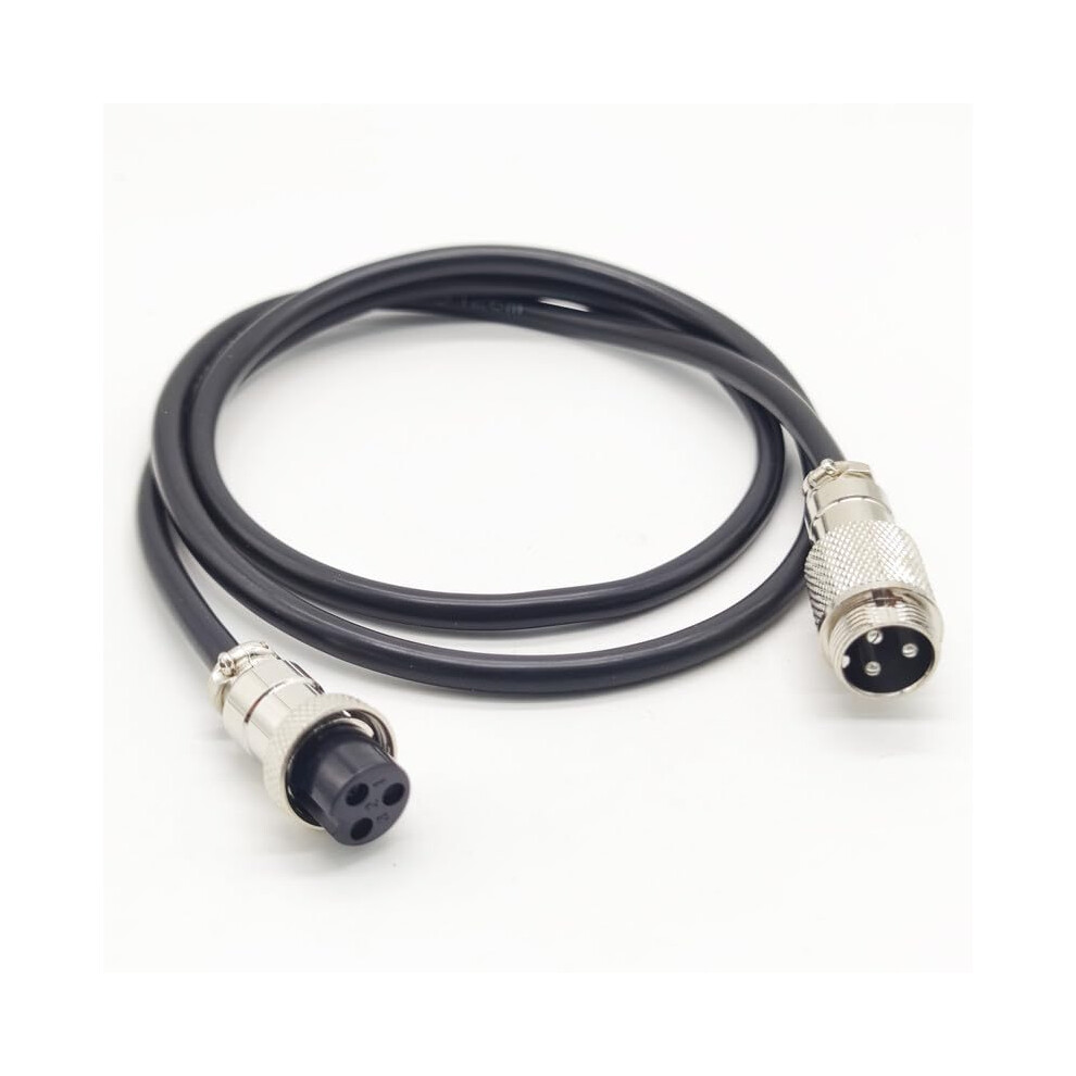 Gx16 3 Pin Aviation Connector Cable 3M Male To Female Cordset, Secure Threaded Plug For Reliable Signal Transmission 9771547014348