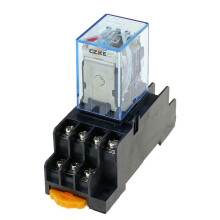 LY2NJ DPDT Power Relay Set 10A 36V with Socket Base for Industrial Control Panel Easy Replacement