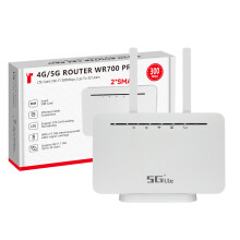 WR700 4G LTE CPE-ruter – ulåst SIM-kortspor, WiFi 6 og Ethernet-port, mobilt hotspot | Trådløst 300 Mbps