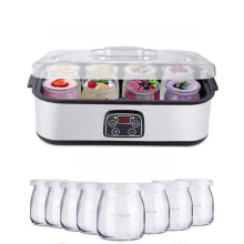 Ultimate Probiotic Yoghurt Maker Machine 1400 ml kapasitet, justerbar temperatur, 8 glass