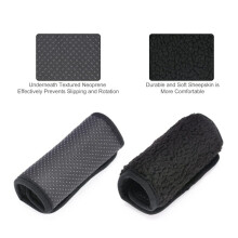 2er-Pack Handgriffe für Rollstühle und Rollatoren, Griffpolster für Senioren, schwarze Griffe
