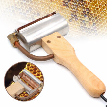 Elektrisch beheiztes Imkermesser – Entdeckelungswerkzeug mit Holzgriff für die Honigernte und die Bienenstockpflege