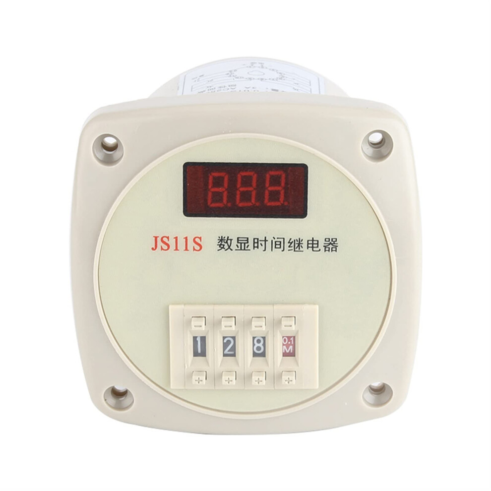 Js11s Digital Time Relay Ac220v 0.01Â999S Adjustable Delay Timer Switch For Industrial Automation 9073542161721