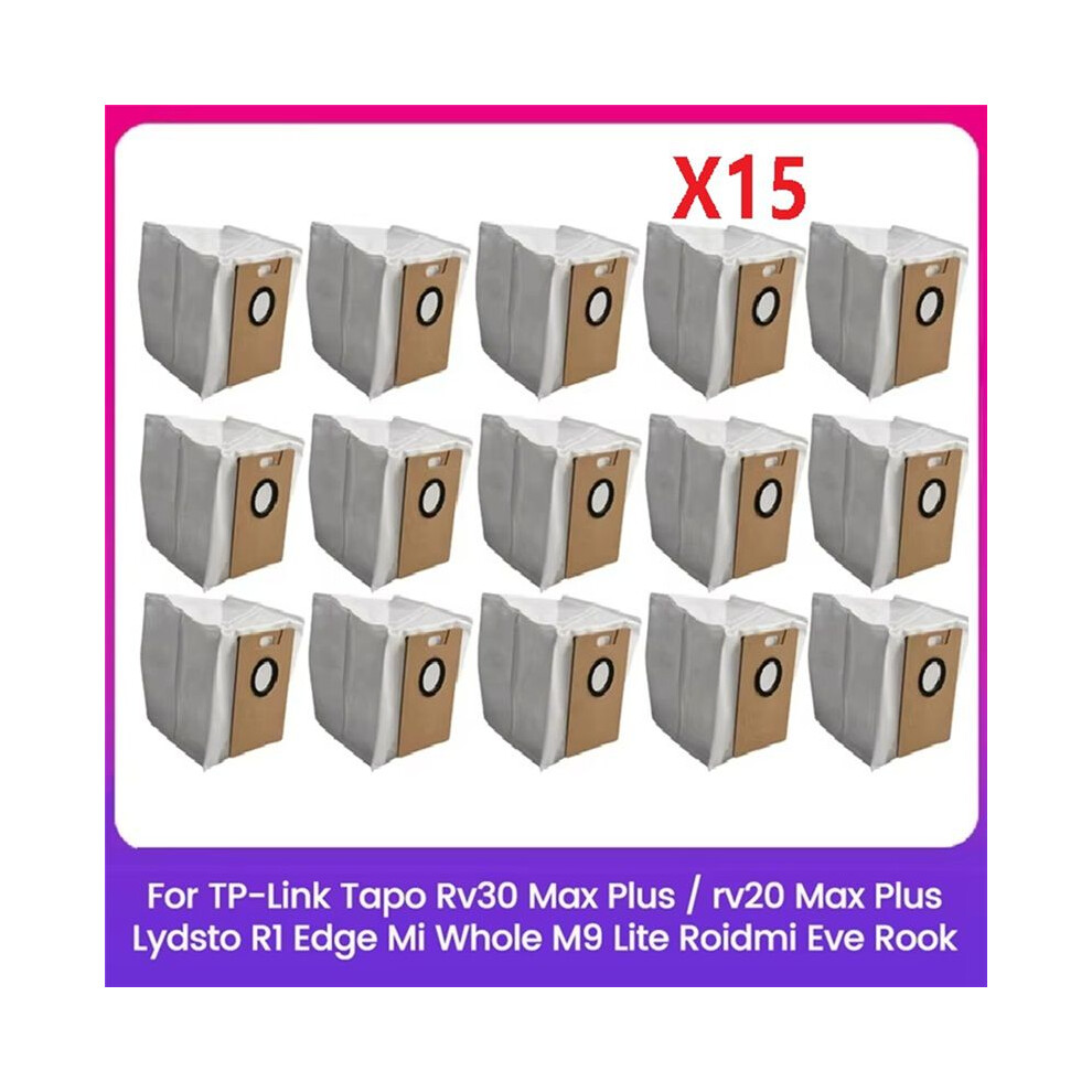Dust Bag For Tapo Rv30 Max /Rv20 Max /Lydsto R1 /Miwhole M9 Lite/ Eve Rook Vacuum Parts 15Pcs 6031031947372